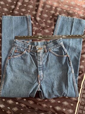 Vintage 70s 80s Tour de France High Waisted Straight Leg Jeans Sz 13/14